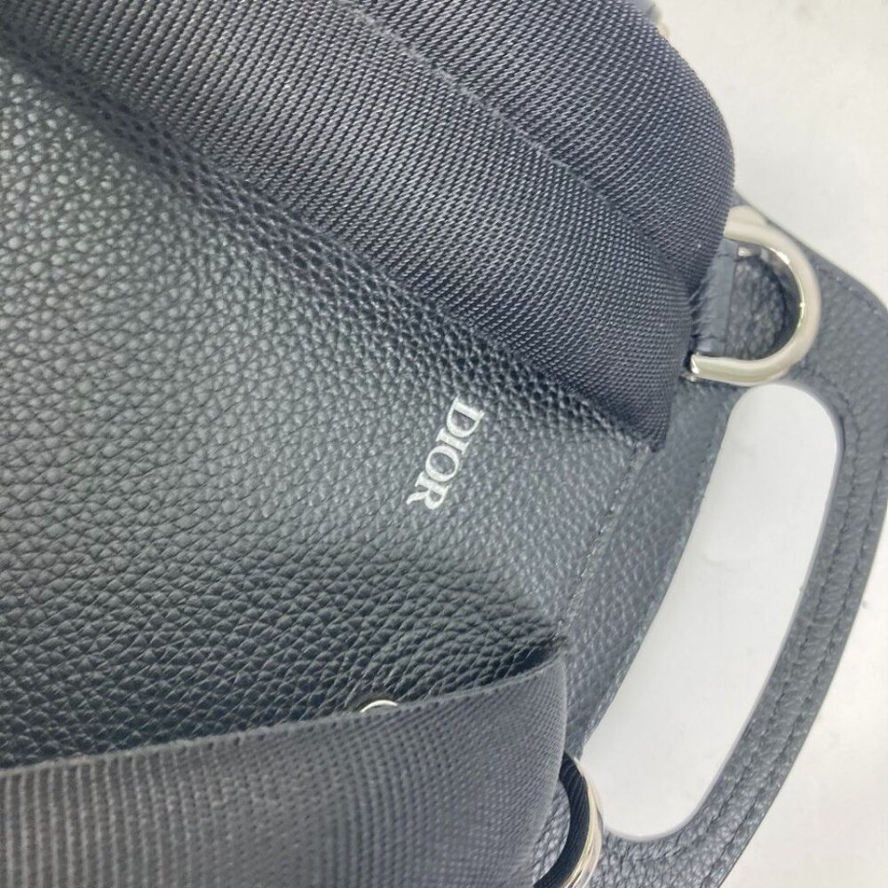 Dior Bag Gallop Saddle Backpack Calfskin Black - Picture 5 of 16